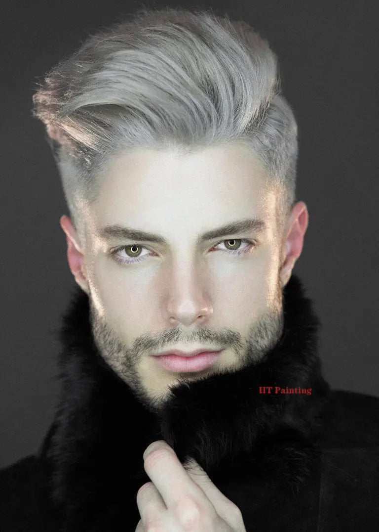Fashion Man Hairstyle Model Hairdressing Poster Male Hair Design Canvas Painting Wall Pictures Salon Barber Shop Home Decor