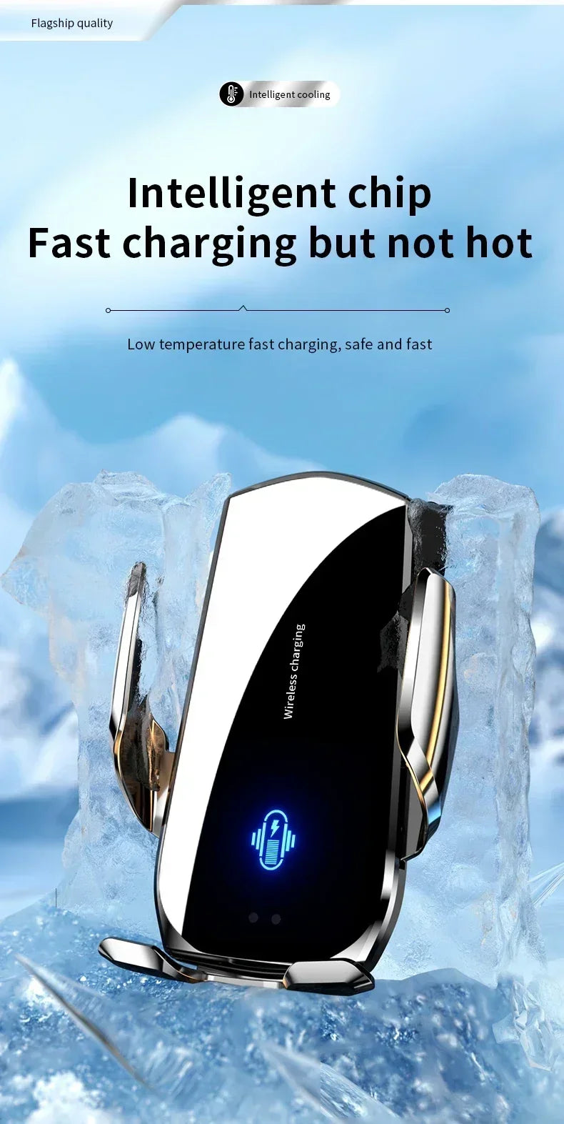 Car Air Vent Wireless Charger Car Phone Holder Infrared Induction for iPhone15 14 13 12 Samsung Xiaomi Fast Charging Station