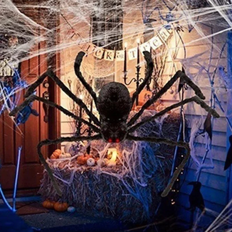 Halloween Big Plush Spider Horror Halloween Decoration Party Prop