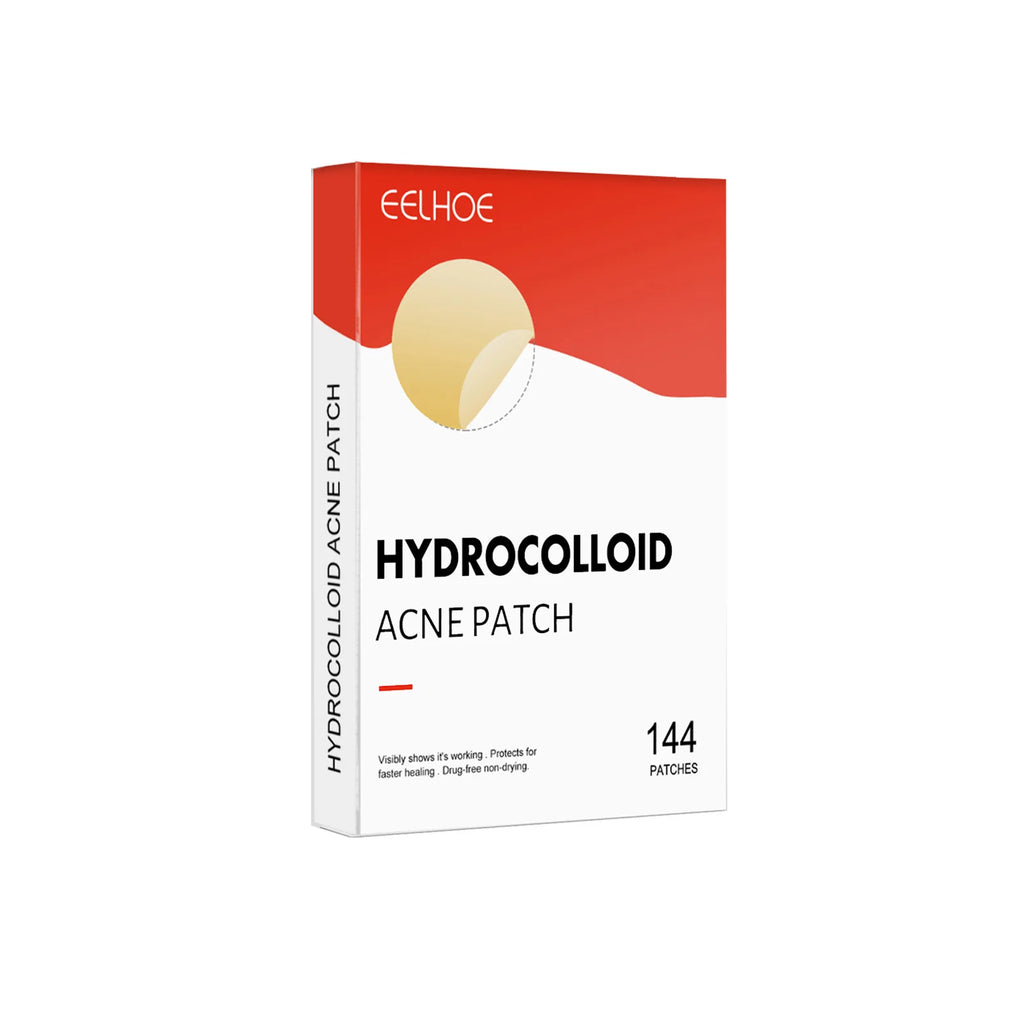 Hydrocolloid Acne Patches - 144 Count Invisible Blemish Patch, Ultra-Thin Skin Care Stickers for Gentle Blemish Care