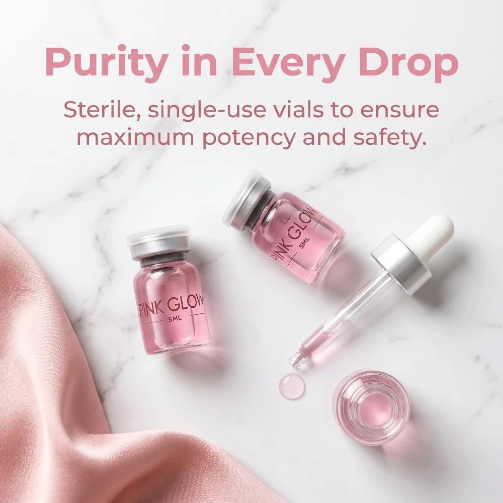 Rose Pink PDRN Facial Ampoule With HA And Peptide