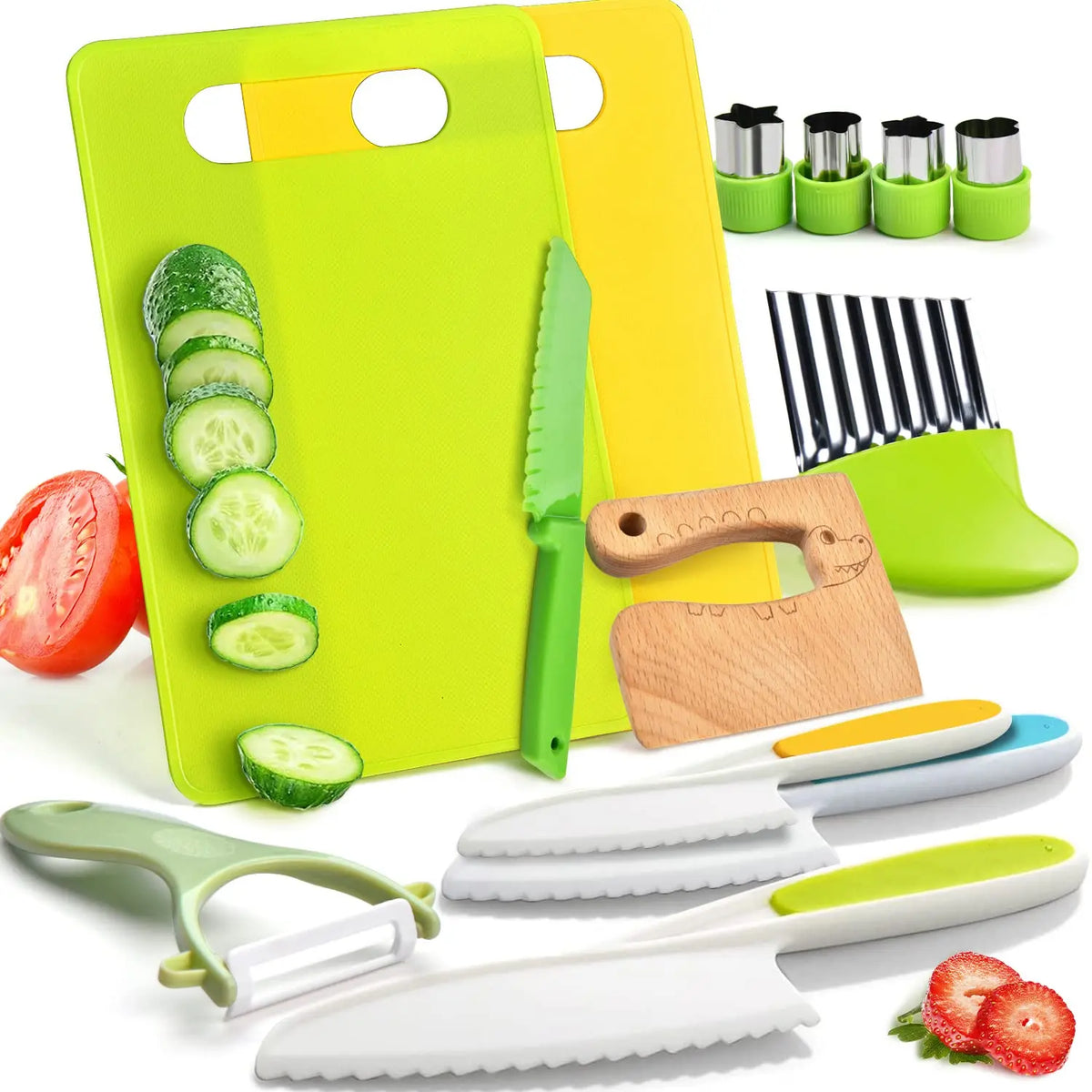 Kids Cooking Set Toys Montessori Kitchen Tools for Toddlers