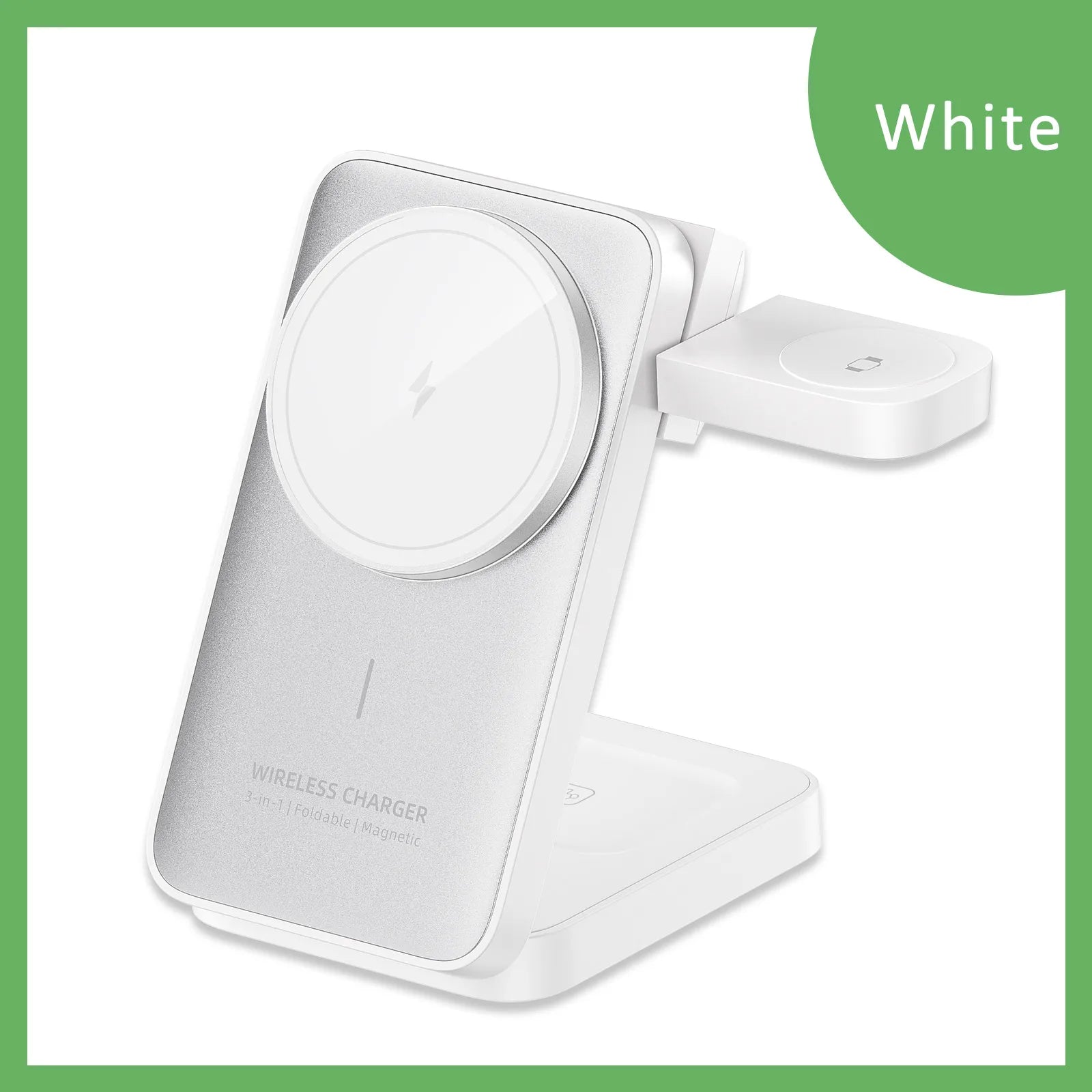 3 in 1 Travel Magnetic Wireless Charger Dock For Magsafe iPhone 17 16 15 Pro Max 14 13 12 iWatch 11-2 Airpods Pro Fast Charging