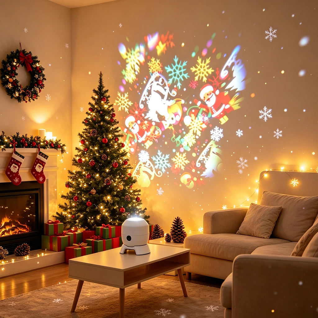 Christmas Projector Light 22 Patterns Rotating LED Projection Lamp
