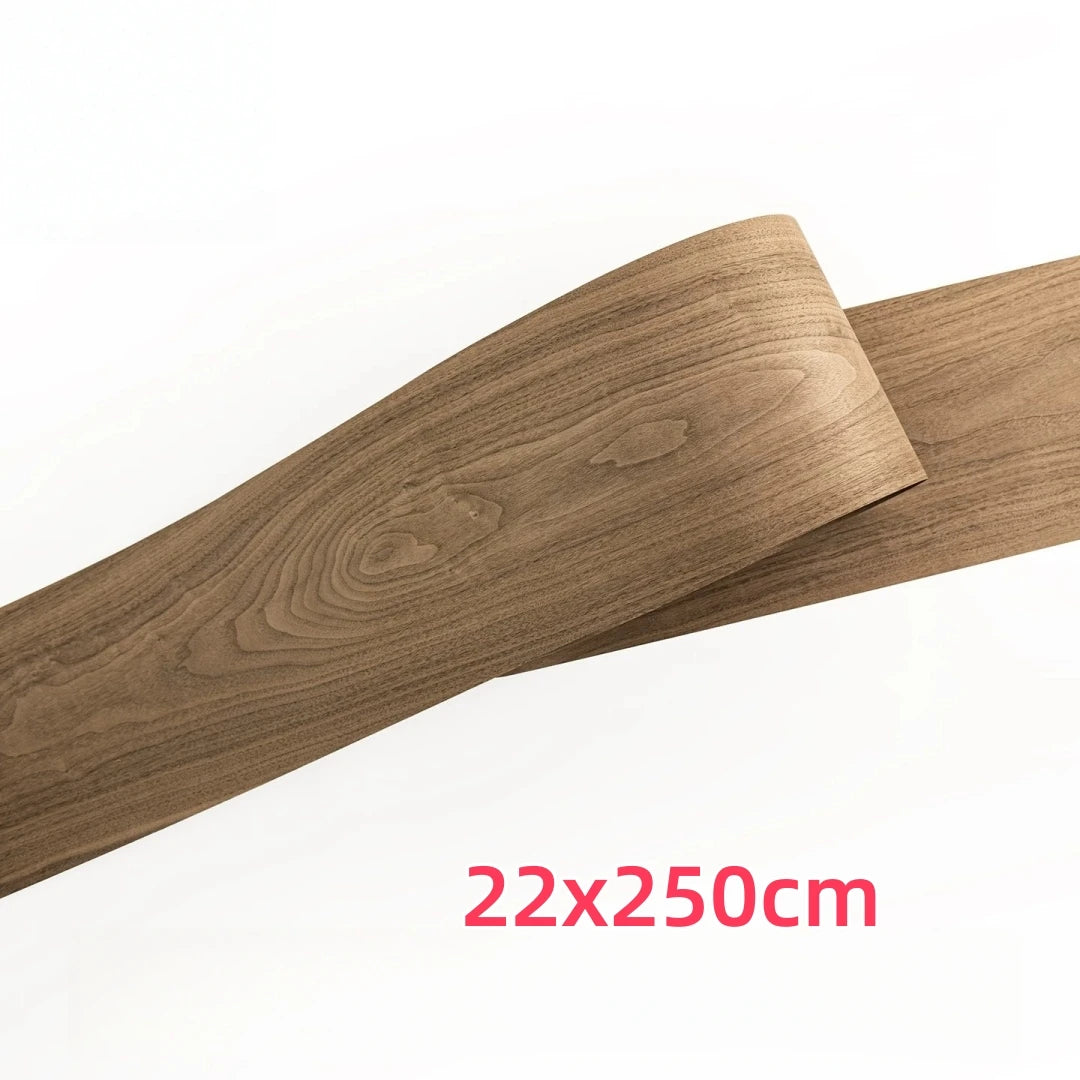 Thick Cut Natural Black Walnut Flat Cut Wood Veneer for Furniture Renovation DIY Crafts Car Interiors Speaker Surface Sheets