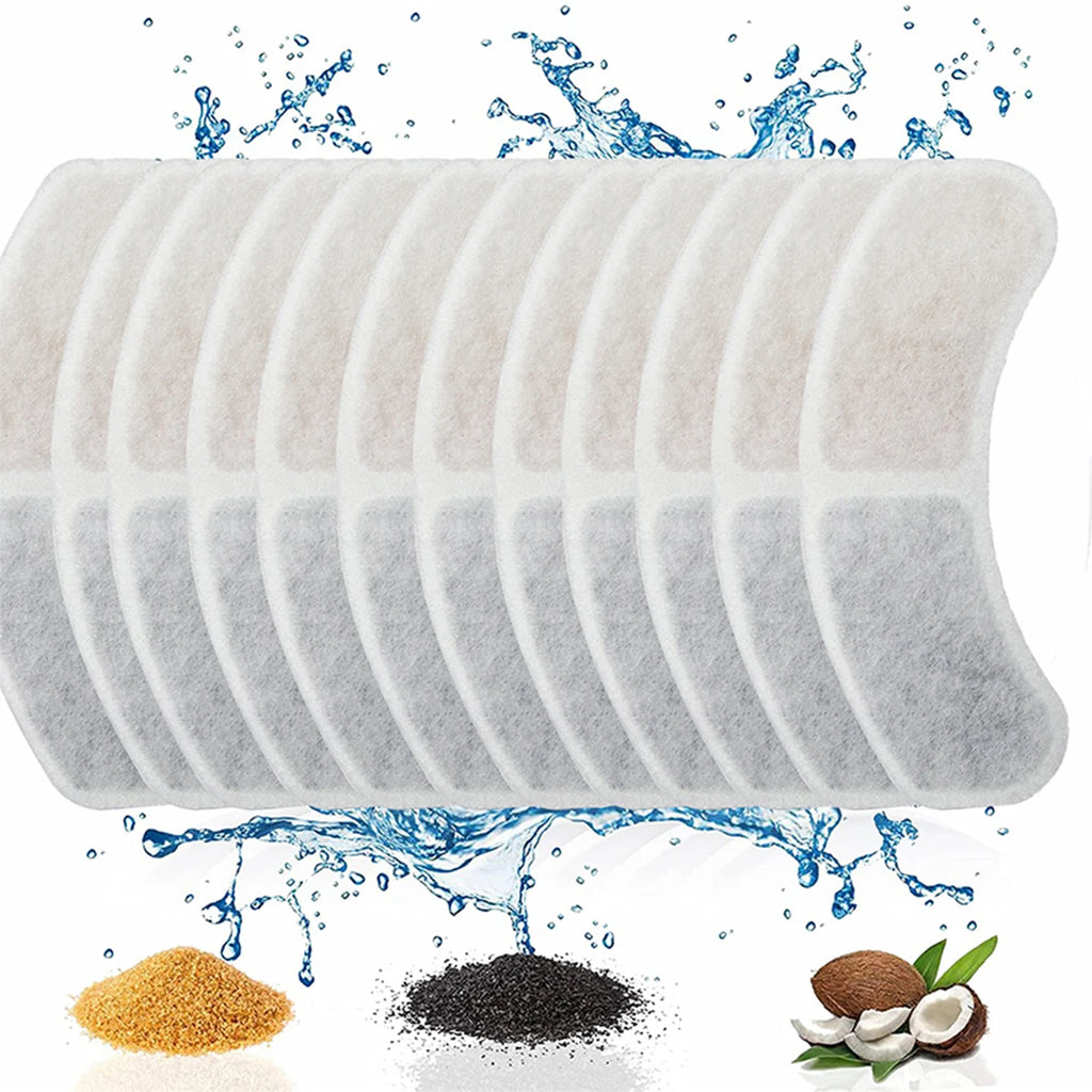 CT2028 Activated Carbon Filter , Cat Water Fountain Replacement Filters For Pet Cat Dog Automatic Drinking Fountain Accessories