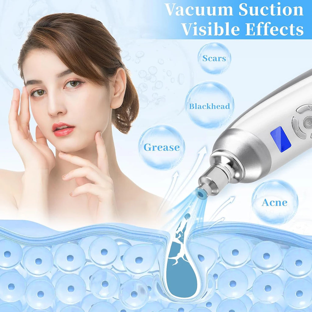 Portable Diamond Microdermabrasion Machine, Facial Skin Care Device for Skin Exfoliation & Blackhead Removal