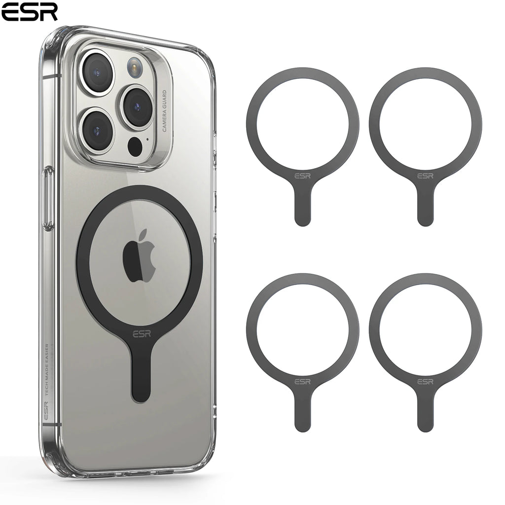 ESR for MagSafe Ring Magnet (HaloLock) Universal Magnetic Wireless Charger Kit for iPhone 17/16/15/14/13/12&Galaxy S26/25/24/23