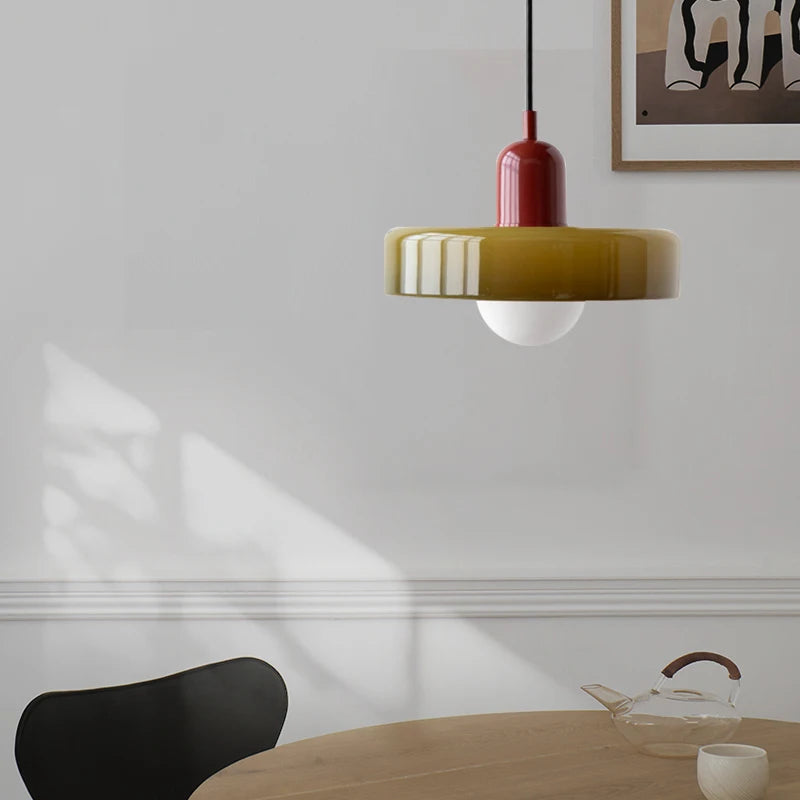 Nordic Retro Glass Chandelier Living Room Dining Room Bedroom