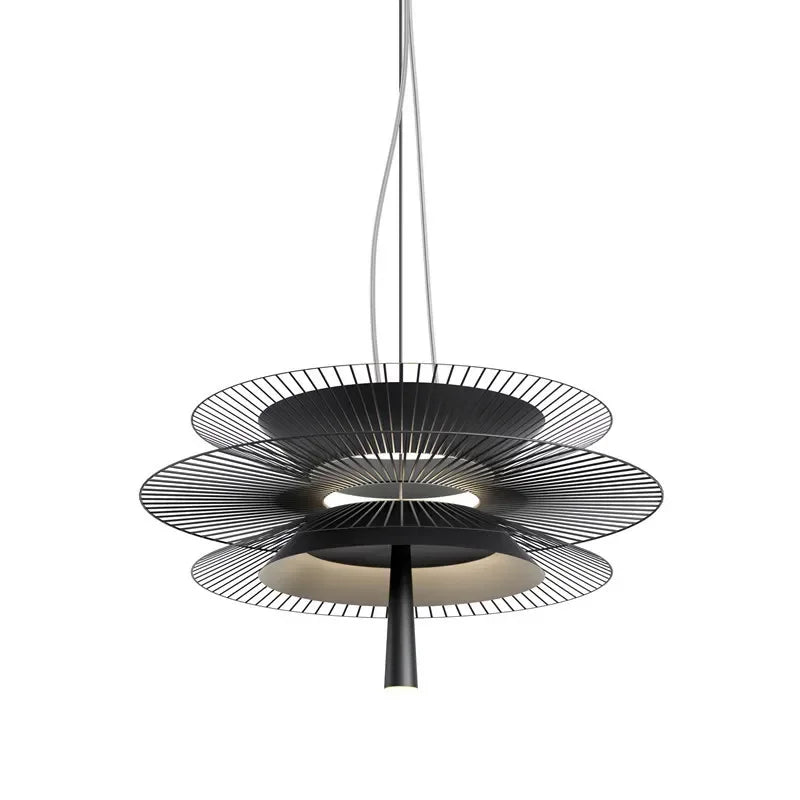 SANDYHA New Trend LED Chandelier Luxury Metal Cord Pendant Lighting for Parlor Living Dining Room Home Decor Home Hanging Lamp
