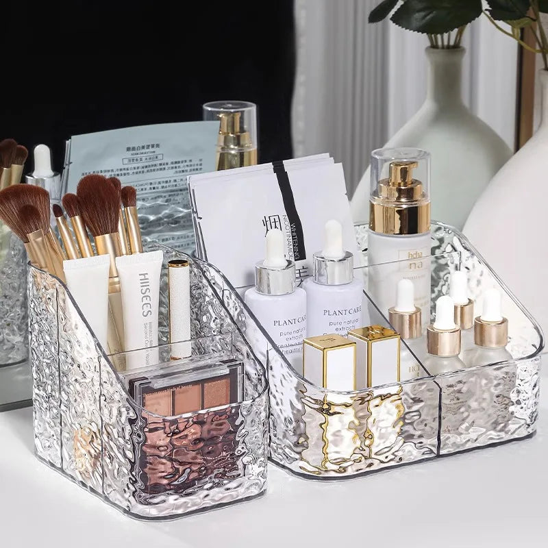 3/4/5 Grids Makeup Storage Box Bedroom Bathroom Lipstick Wash Cosmetic Dresser Organizer Multifunctional Skin Care Organizer