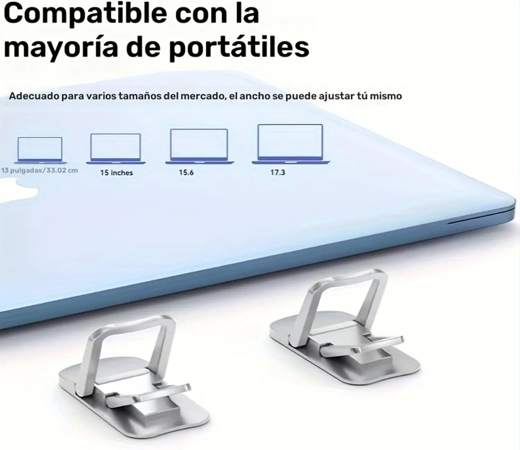 Set of 2 Adjustable Laptop Supports Foldable Two-Gear Height