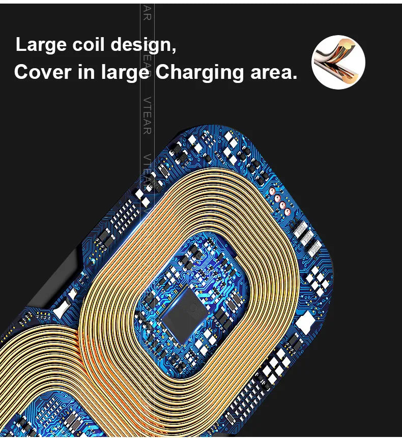 Car Wireless Charger For Hyundai Creta 2022-2024 Accessories 15w Fast Phone Charging Plate Adapter Interior Modification Parts