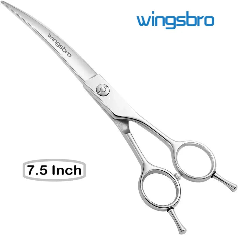 7.5" Curved Dog Grooming Scissors