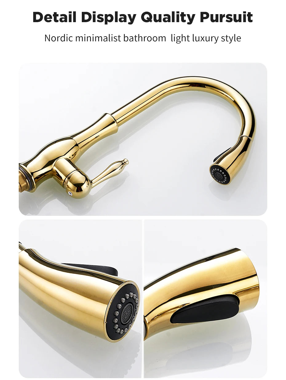 Kitchen Faucets Silver Single Handle Pull Out Kitchen Tap Single Hole Handle Swivel 360 Degree Water Mixer Tap Mixer Tap 866011