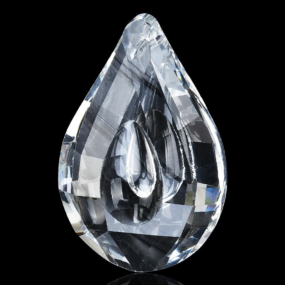 1Pc 50mm Glass Crystal Prism Suncatcher Rainbow Make Hanging Droplot Pendants For Window Ornament Chandelier Part DIY Home Decor