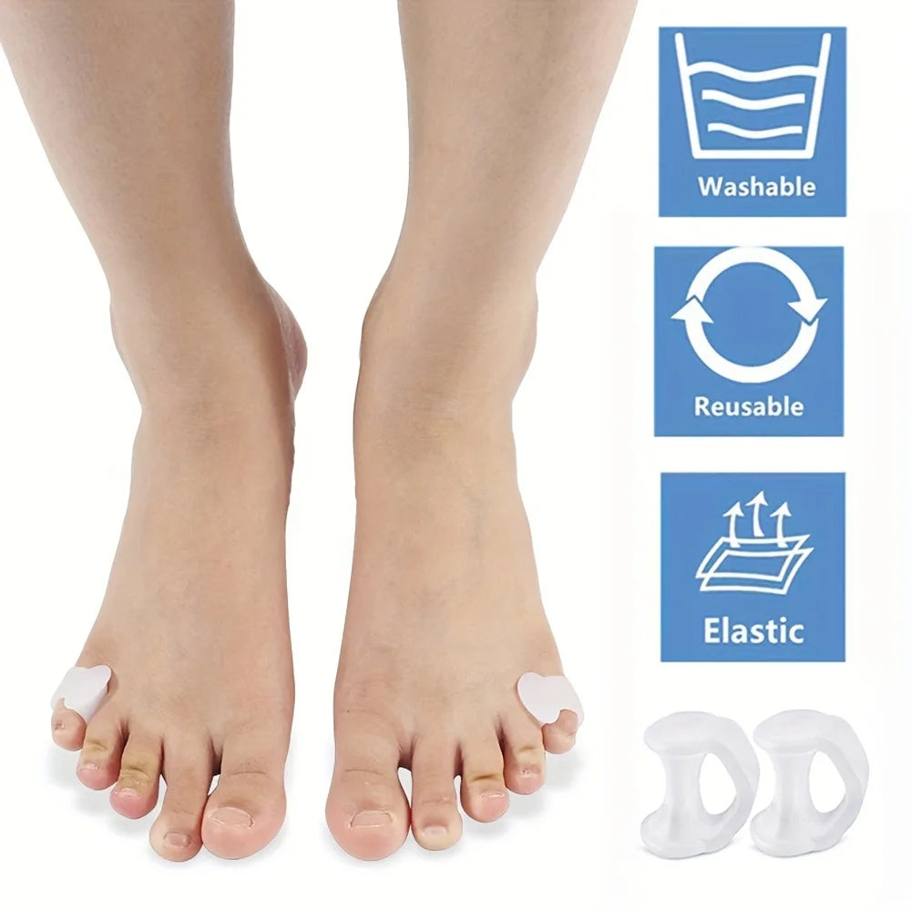 Toe Separators for Daily Use, Little Toe Cushion, Gel Soft Toe Spacer Pads for Women & Men