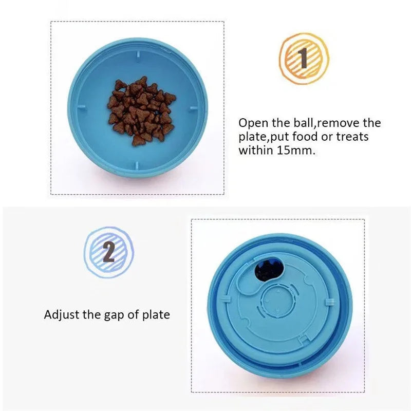 Interactive Pet Slow Feeder Treat Ball
