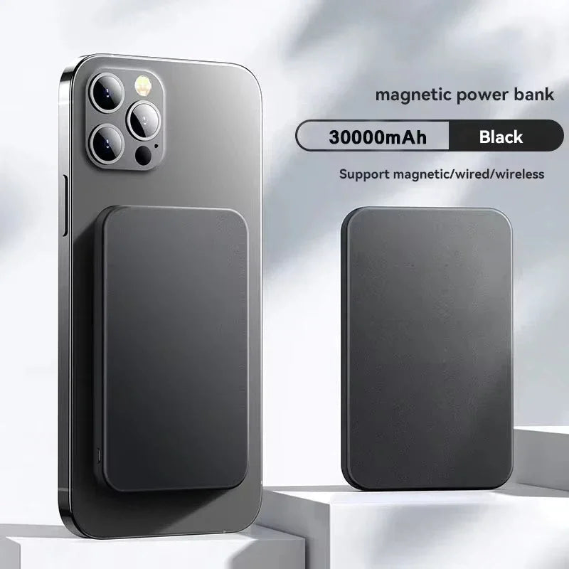 Lenovo 50000mAh Magnetic Power Bank for Magsafe Wireless Charger Fast Charging External Spare Battery For Android iPhone
