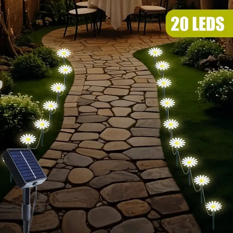 Solar Outdoor Garden Lawn Pilot Leds Light Waterproof Courtyard