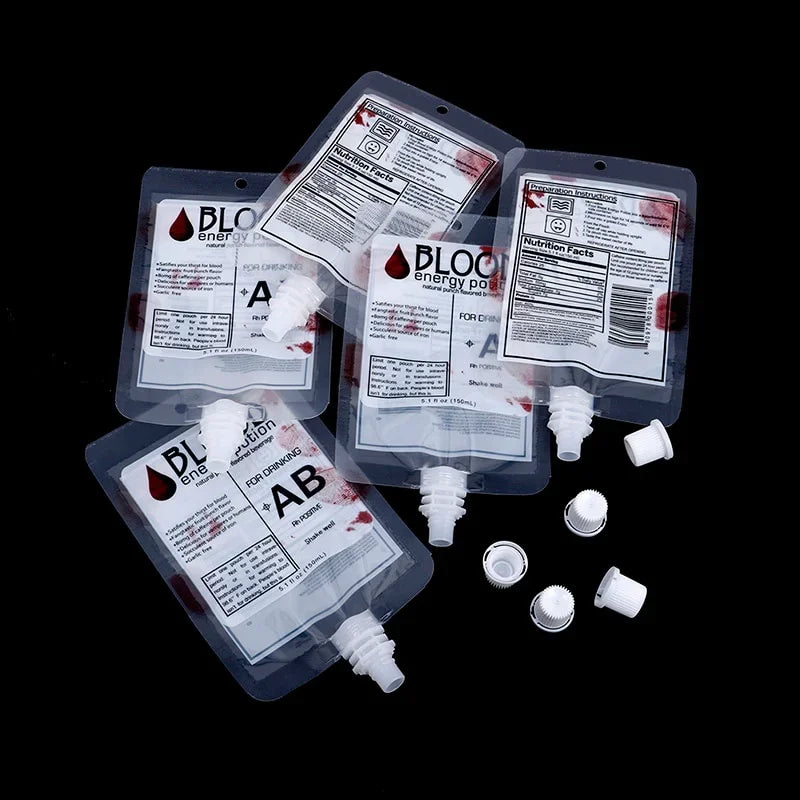 Halloween Cosplay Drink Container Bag Vampire Blood Pouch Props