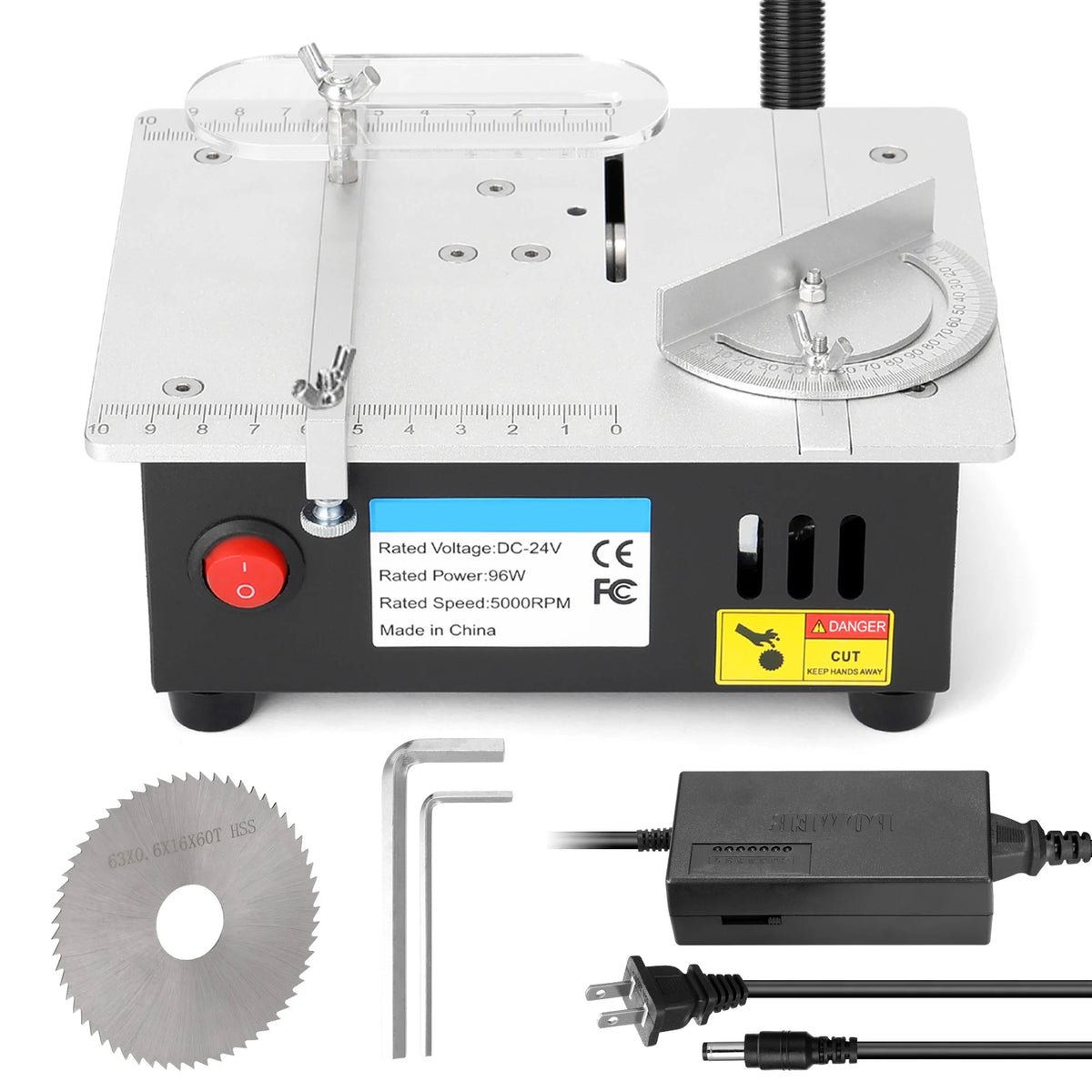 Mini Electric Table Saw 96W 5000RPM Bench Saw Small Household DIY
