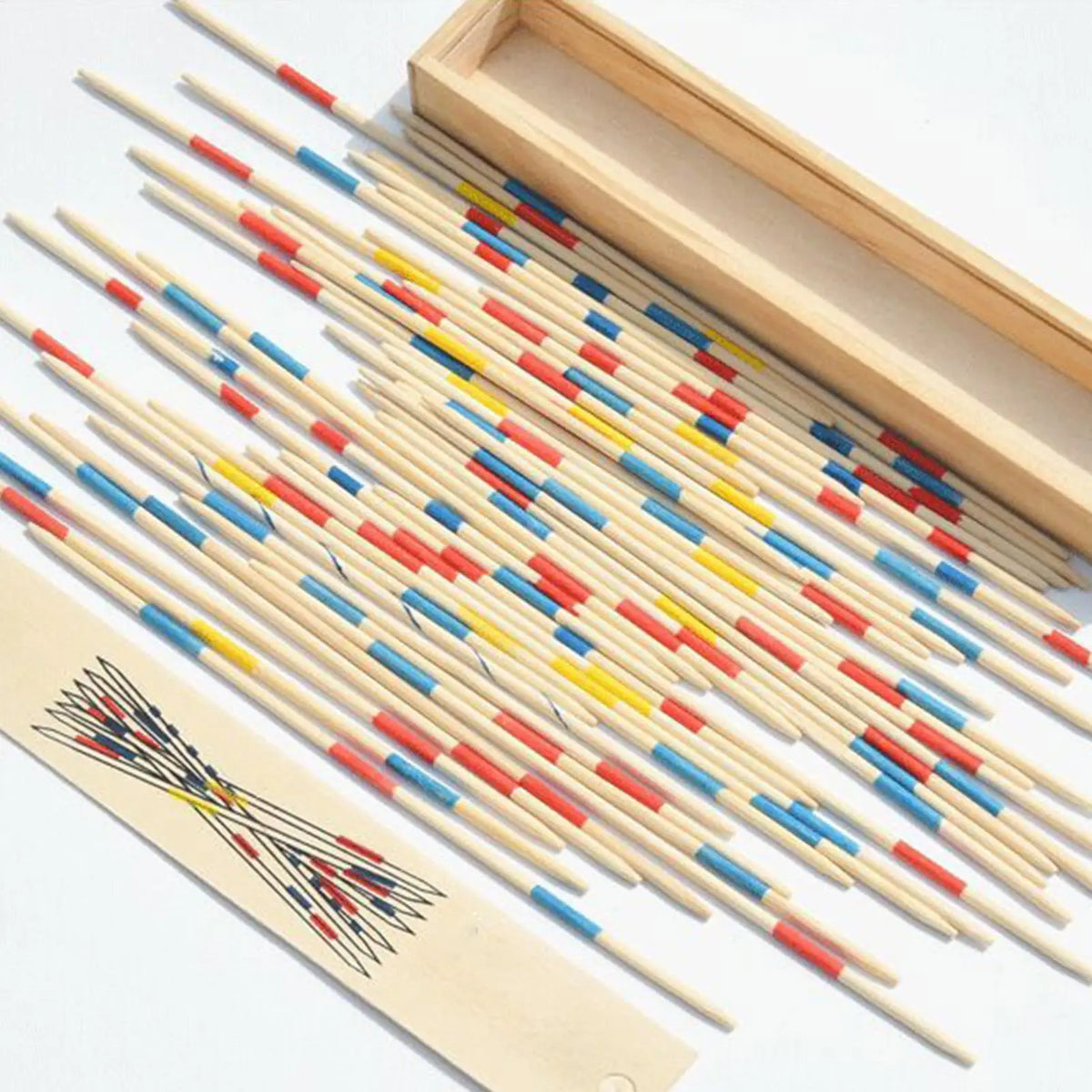 Nostalgic Wooden Pickup Sticks Timeless Game for All Generations, Creates Bonding Moments and Brings Back Childhood Memories