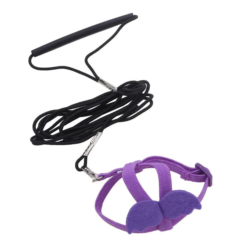Adjustable Parrot Bird Harness Leash Set Anti-bite Training Harness Parrots Outdoor Flying Rope Cockatiel Small Birds Supplies