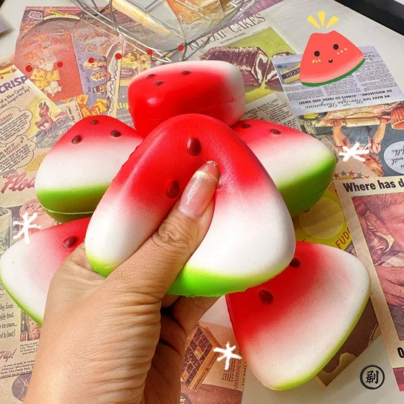 Anti-stress Squishy Watermelon – Slow Rising Fruit Fidget Toy