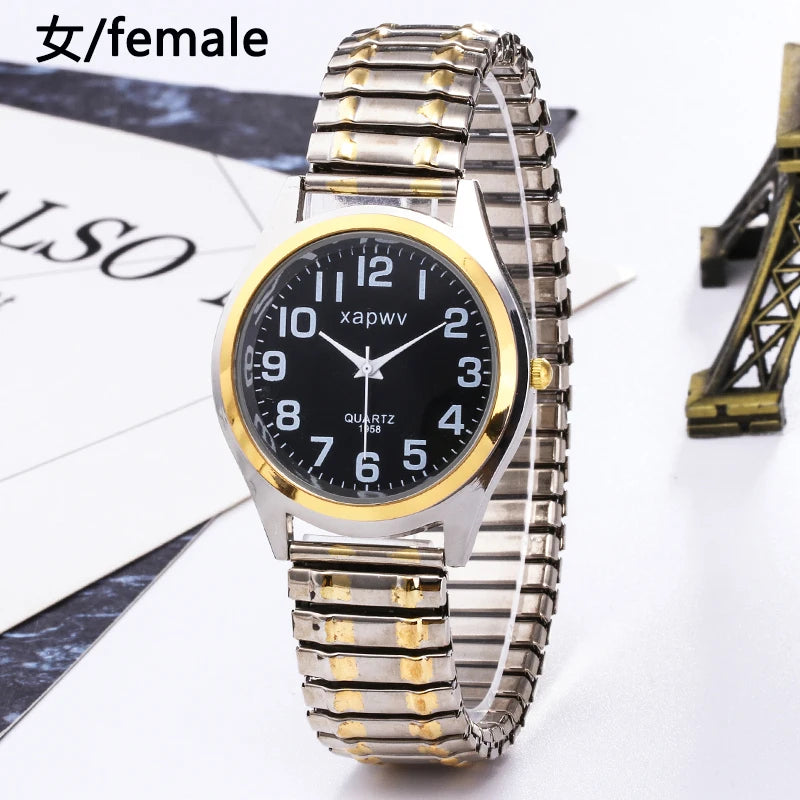 Large Dial Watch Men's Simple Women's Quartz Watch Fashion