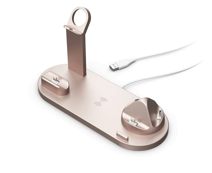 7 in 1 Wireless Charger Stand Pad For iPhone 17 16 15 14 13 12 Apple Watch Airpods Pro iWatch 8 7 6  Fast Charging Dock Station