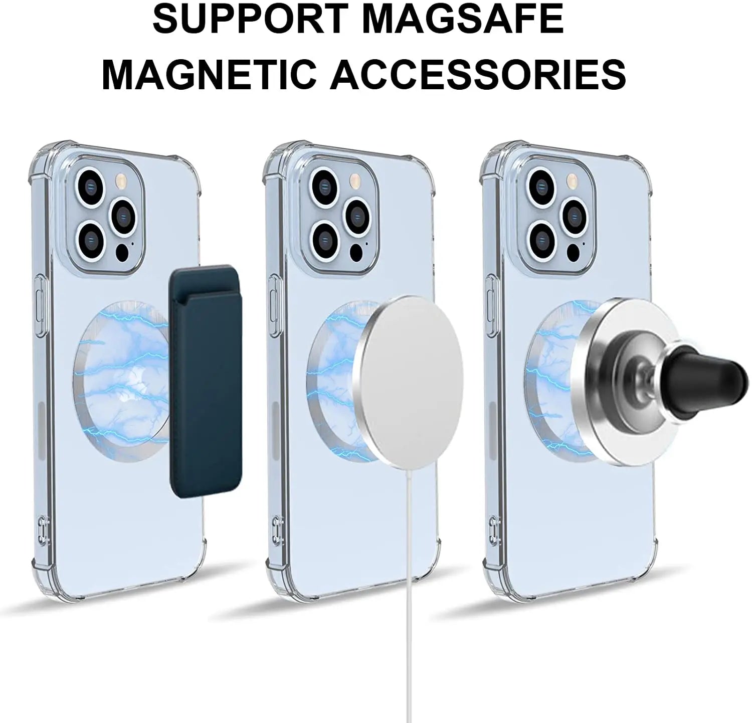 10pcs Universal Metal Sticker For Magnetic Metal Plate Ring Support Wireless Charger Metal Plate Iron Sheet For Car Phone Holder