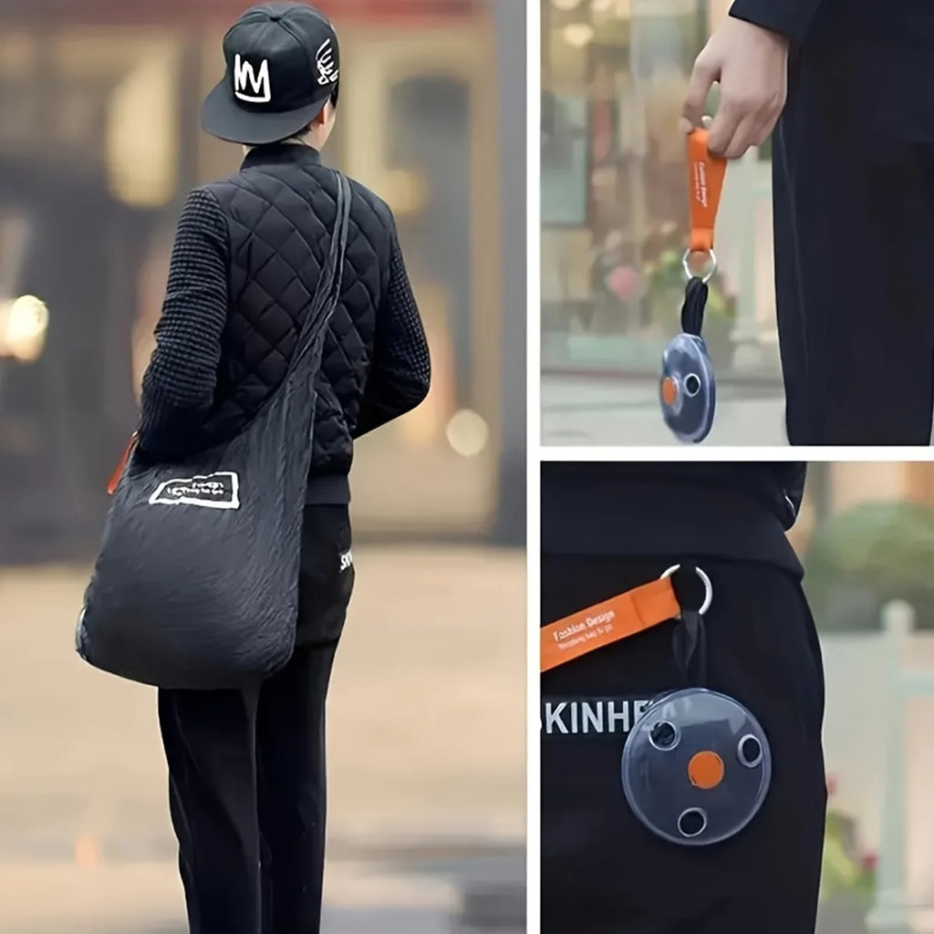 Portable Multi-functional Small Disc Folding Bag Eco Reusable Home Retractable Supermarket Shopping Storage Bag For Travels Shop