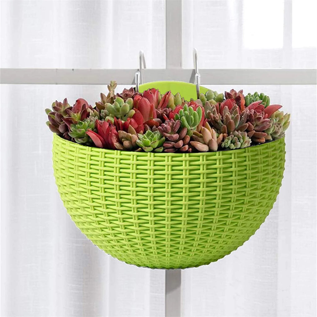 Flower Pot Exquisite Wall-mounted Plastic Wall Hanging Basket Flowerpot for Outdoor Garden Balcony Planter Bucket Home Decor New