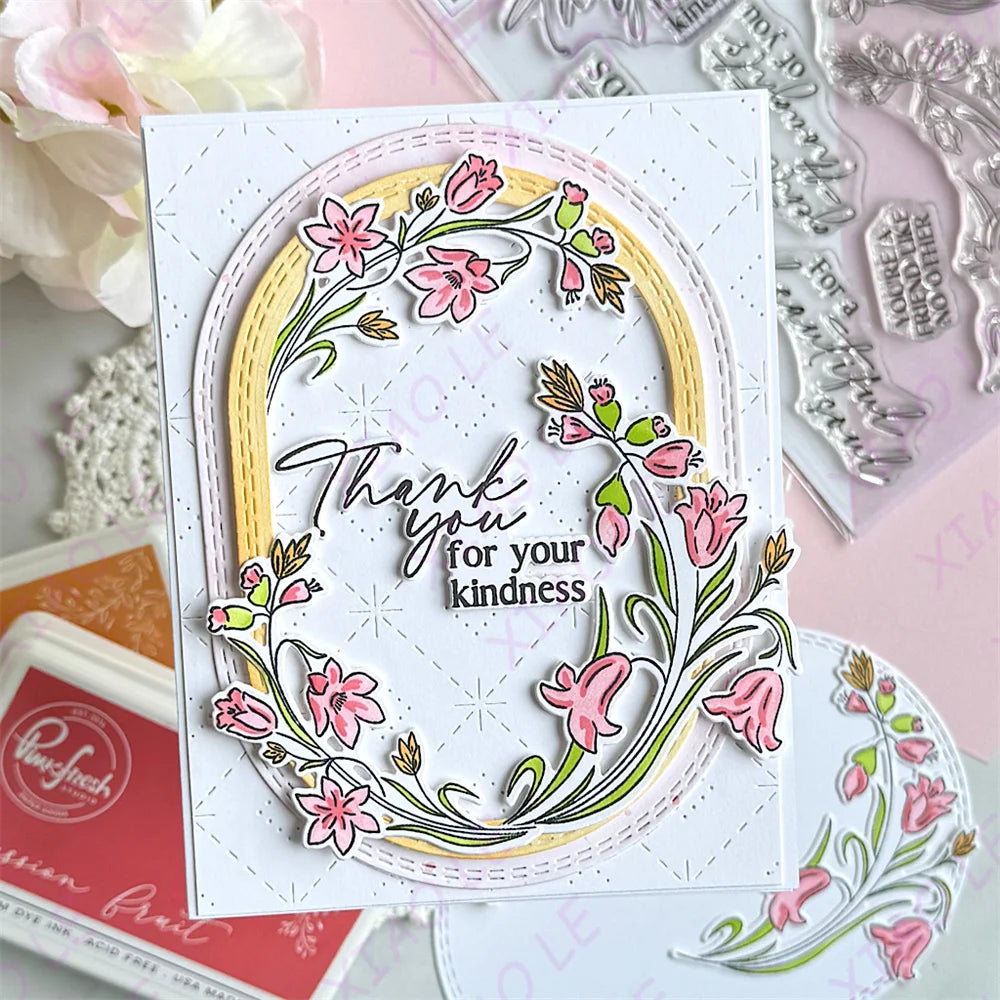 Pink Fresh Good Times April Releases Metal Cutting Dies Stamps Stencil Hot Foil Scrapbooking Album Decoration Craft for DIY Card
