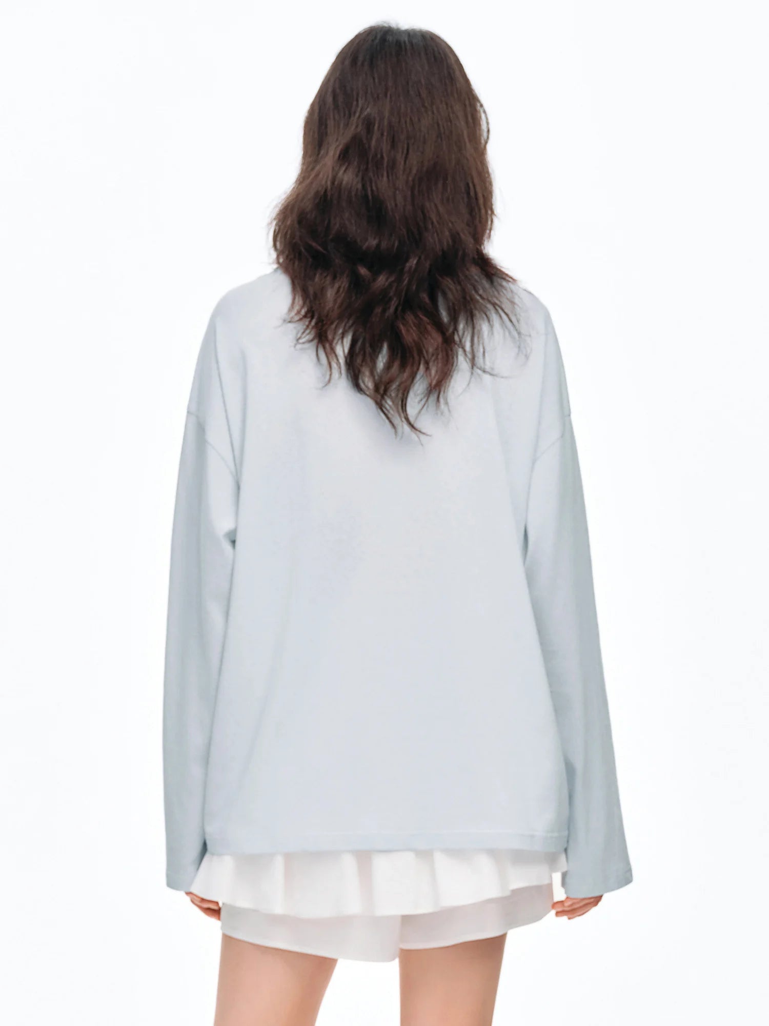DUSHU Knitted Shawl Long-Sleeved T-Shirt 2026 Summer New Casual Two-Piece Set Letter Printed Leisure Chic Korean Trendy