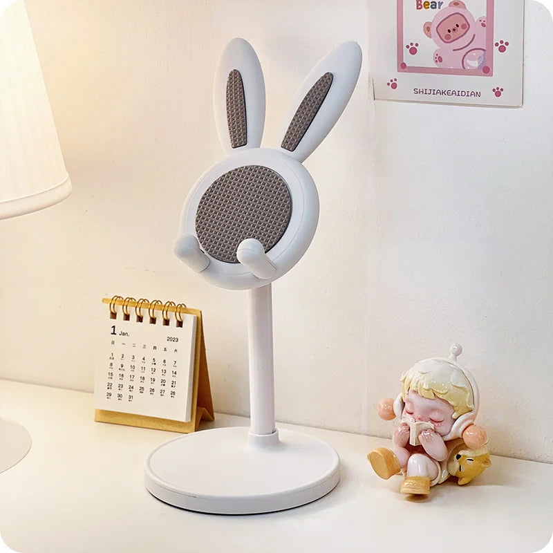 Cute Cartoon Bunny Phone Stand - Adjustable & Compatible with Iphone
