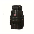 1pc 90L Hiking Daypack Backpack Canvas Hydration Pack for
