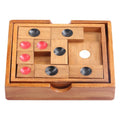 Klotski Wooden Slide Escape Puzzle Huarong Road Game Cube Chinese Huarong Sliding-Puzzle Classical Wooden Family Playing