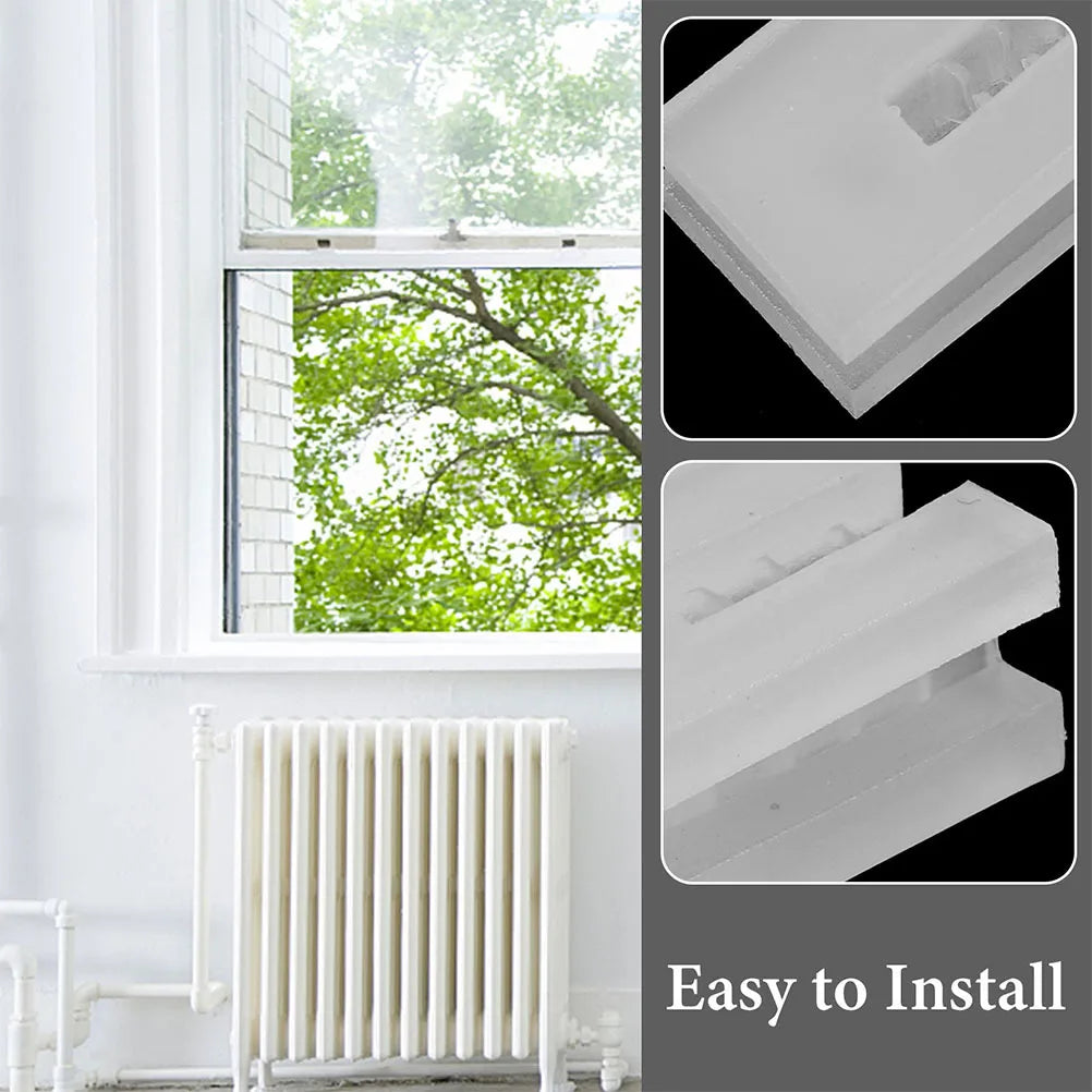12pcs Radiator Bracket Protector Plastic Heater Covers For Radiators Anti-Vibration Inserts Smooth Easy Install Home