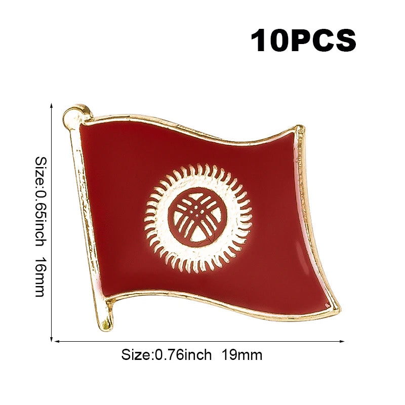 10pcs a lot   Flag Laple Pin Badge Brooch Cambodia Canada Czech Rep. Zimbabwe Kuwait Croatia Kenya Kazakhstan Haiti