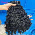 Queenlike Burmese Curly Raw Human Hair Bundles 15A Double