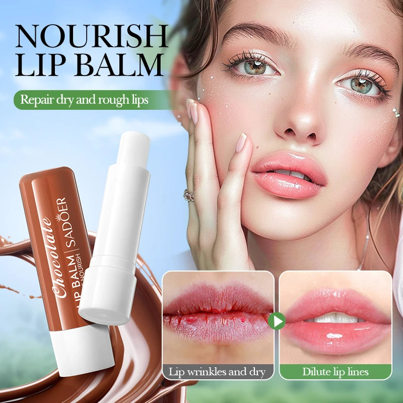 SADOER Moisturizing Lipstick Plump Lips Nourishing Hydrating Anti Wrinkles Lip Balm Lips Plumper Beauty Skin Care