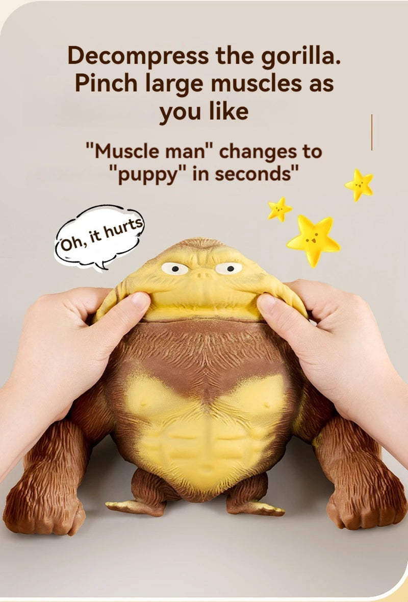 Fashion Antistress Gorilla Funny Gorilla Decompression Toy Doll Decompression Creative Toy Indestructible Soft Gorilla Statue