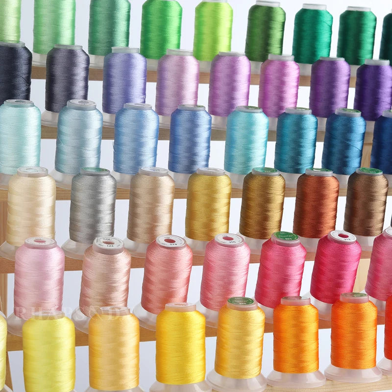 Rhapsody 40WT Polyester Embroidery Machine Thread 550Y 60 Colors Brother Babylock Janome Singer Pfaff Husqvarna Bernina Sewing