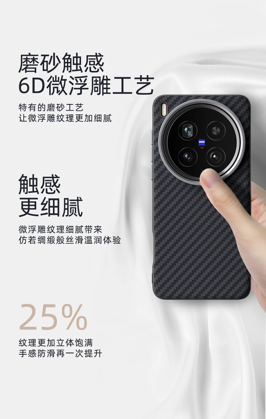 For Vivo X200 Ultra Case Magsafe Slim Rigid Alloy Lens Magnetic Wireless Charger Carbon Fiber Phone Case Cover Shell Vivo Grip