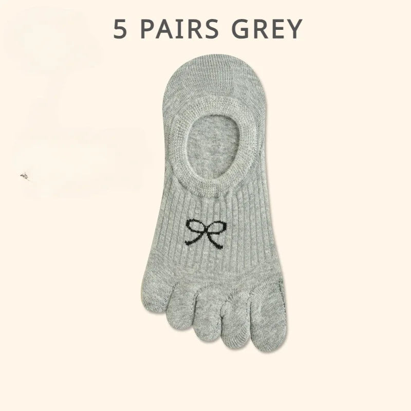 Wiggle Socks 5 Pairs Five Finger Socks - Cotton