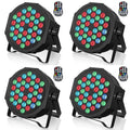 U'king 4PCS 36LED Par Light Dmx512 RGB LED Uplights