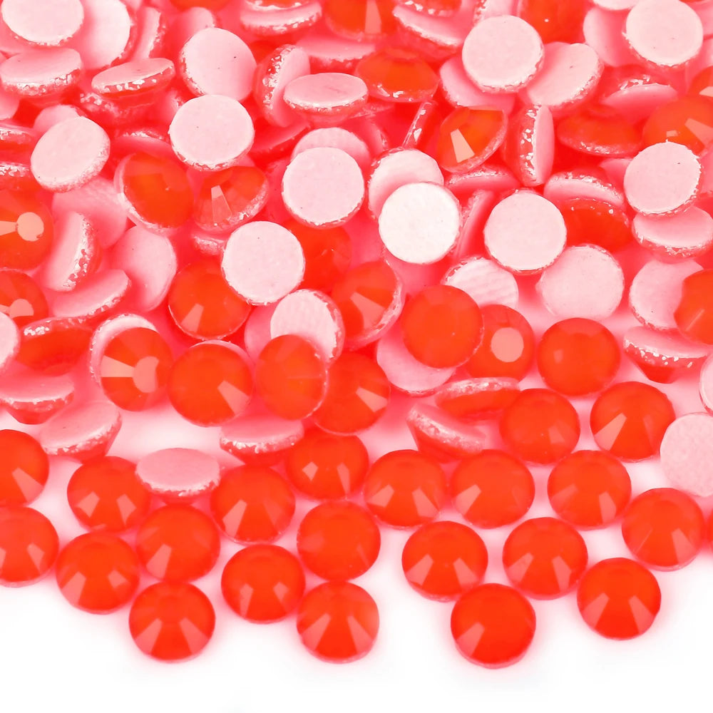 Fluorescence All Color Neon Hotfix Rhinestones Super Bright Crystal Strass Glass Iron On Rhinestone For Fabric Garment Dress