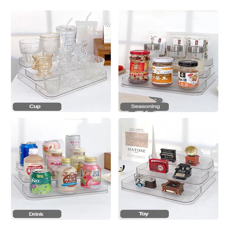 3 Tier Desktop Perfume Shelf Bathroom Makeup Organizer Perfume Aromatherapy Organizer Skin Care Product Storage Rack Organizer